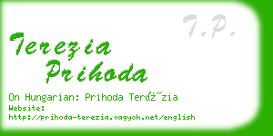 terezia prihoda business card